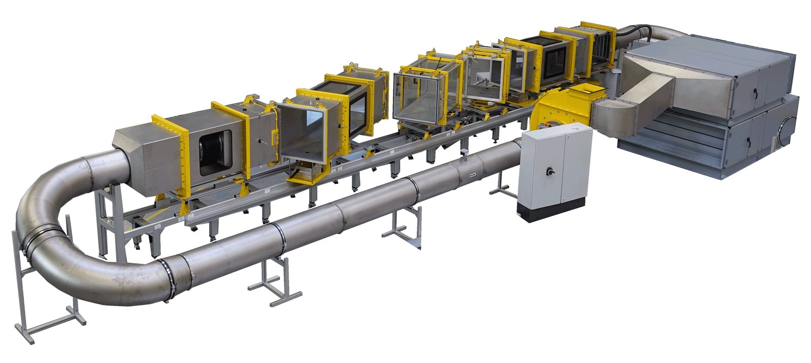 GTS 114 Gas Turbine Intake Filter Test System workflow diagram